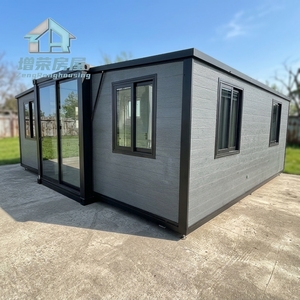 Unité résistante au vent conçue comme une <span class=keywords><strong>maison</strong></span> préfabriquée extensible et transportable, fonctionnant comme bureau sur le terrain - Product Image 1