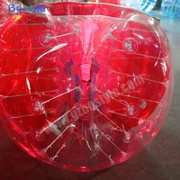 Ballon de football gonflable en PVC de 1,2 m/1,5 m de diamètre, taille humaine, jouet gonflable pour jeux en extérieur