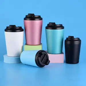 Trending Products 2024 260/380ml Portable Thermal Insulated Reusable Coffee Travel Mug For Gifts