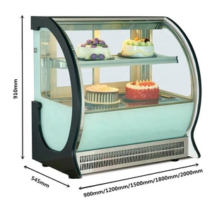 Mới 1 lớp cupcake bánh hiển thị mát tủ lạnh tủ lạnh truy cập hàng đầu bánh hiển thị tủ lạnh bánh sandwich hiển thị mát - Product Image 2