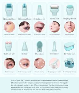 Dernier Kit de Dermaroller Bio Roller G10 10-en-1 pour le Soin du Visage - Product Image 3