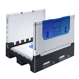 Logística de servicio pesado Contenedor de paletas de plástico móvil Caja de apilamiento Contenedor a granel Agricultura Verduras Caja de paletas de frutas - Product Image 3