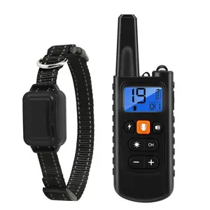 Top Seller Waterproof Electric Rechargeable Static Shock Vibration Pet Dog Training Collar with Remote 3 Dogs