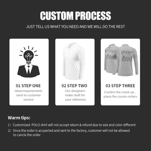 Sublimation Men'S Business Fashion <strong>Long</strong> <strong>Sleeved</strong> <strong>Polo</strong> <strong>Shirt</strong> Solid Color Fashionable Golf <strong>Polo</strong> Women Black <strong>Polo</strong> <strong>Shirt</strong> WX-P028 - Product Image 2