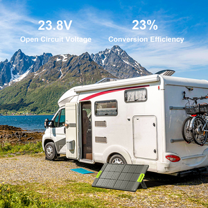 <span class=keywords><strong>CTECHi</strong></span> Abordable Haute Efficacité Camping En Plein Air Portable Pliable Monocristallin Usb Sortie ETFE Panneau Solaire 100W - Product Image 5