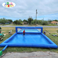 Terrain de volleyball de plage gonflable extérieur personnalisable Terrain de volleyball d'eau gonflable fourni en usine Jeux de sport Type de piscine