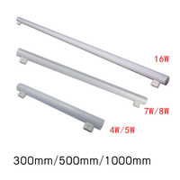 Ampoule LED S14 pour miroir, lampe linéaire givrée, éclairage de tube pour salle de bain, éclairage de meuble de maquillage