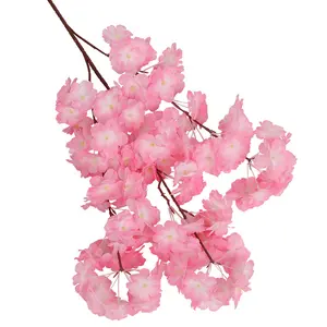 Китайские искусственные цветы, оптовая продажа, свадебное сценическое украшение, искусственные цветы высокого качества из шелка, вишни