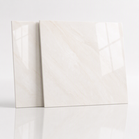 Carreaux de porcelaine modernes minimalistes effet pierre 800x800mm, antidérapants, brillants, 10mm, blancs, pour murs et sols intérieurs