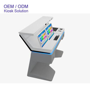 Kiosque gouvernemental à double écran de 21.5 pouces Terminal Self Service Check in A4 Report Printing Scanner Kiosk - Product Image 3