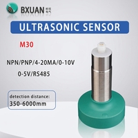 Sensor de Nivel Ultrasónico UBX600-GM30-DU-H5 M30, Alcance de 6 Metros, Salida Analógica de 0-10V para Detección de Distancia Industrial