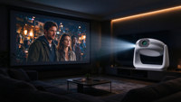 Projecteur portable extérieur intelligent K1 LED avec batterie, Android 11, double Wifi6, BT5.0, 4K, 1080P, 1280x720P, mise au point automatique, cinéma maison