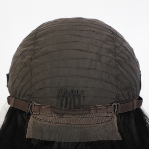 Venta al por mayor largo cuerpo onda <span class=keywords><strong>peluca</strong></span> parte media resistente al calor sintético negro encaje frente pelucas para mujeres uso diario <span class=keywords><strong>con</strong></span> encaje <span class=keywords><strong>frontal</strong></span> - Product Image 6