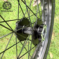 Ensemble de roues MORSPEC Surron Light Bee Lbx Supermoto Lbx Talaria pour moto SuperMoto, jantes noires 70/90-17 90/80-17 17 pouces