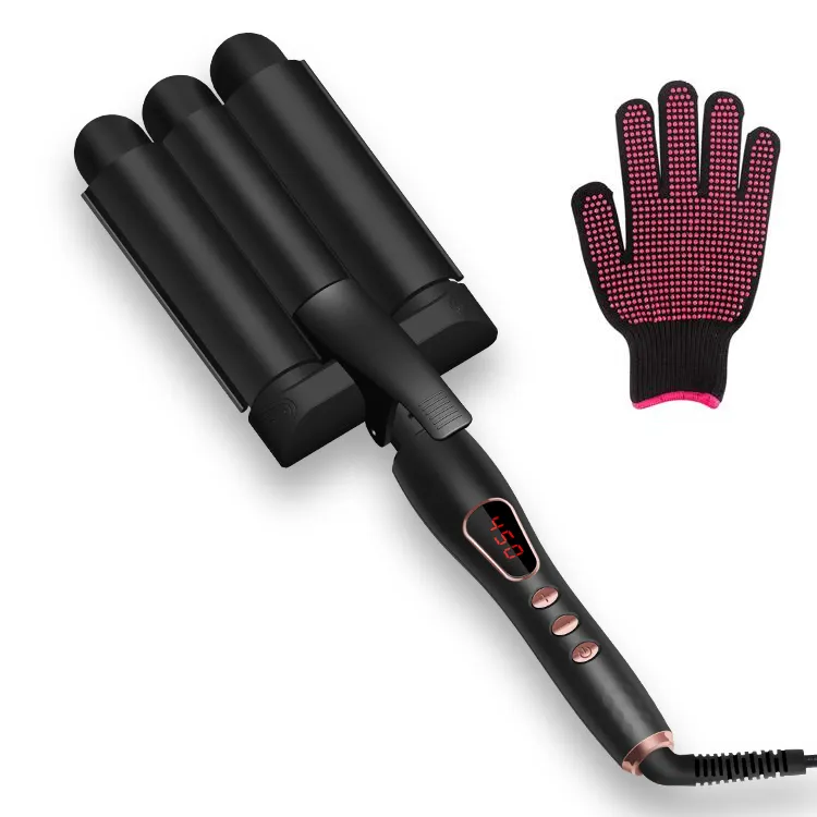 3 Vaten Haar Curling 25Mm Iron Wand Met Handschoenen