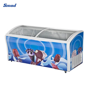 Congelador Horizontal con Puerta de Vidrio Deslizante para Exhibición de Hielo en Supermercados, 510L - Product Image 2