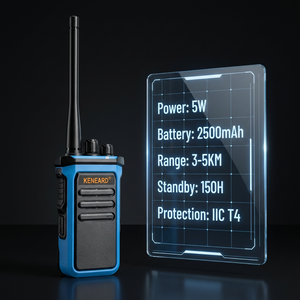 วิทยุสื่อสารแบบกันระเบิด KENEARD KE-350EX กำลังส่ง 5 วัตต์ ระบบอนาล็อก 2500mAh 400-470MHz ปรับความถี่ได้ด้วยปุ่มเดียว ได้รับการรับรองจาก <span class=keywords><strong>CNEX</strong></span> - Product Image 5