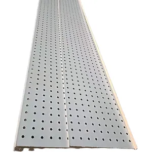 Pegboard laminated melamine/Perforated MDF Board for wall decoration