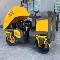 Compacteur vibrant à double tambour puissant, rouleau compresseur routier, composants Huade, roulement et engrenage pour le compactage du sol, du gravier et de l'asphalte