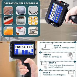 Nieuw model, goedkope prijs, draagbare 12,7 mm handheld mini inkjetprinter voor logo-, datum- en nummercodering - Product Image 2