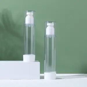 80ml 100mL 120ml botella de loción de bomba cosmética sin aire de plástico para suero como botella sin aire de spray