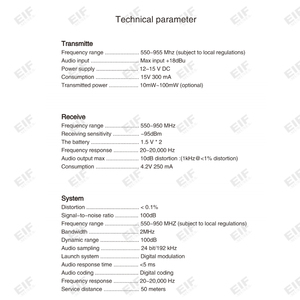High Quality DS200 Professional 1-Channel In-Ear MONO Input <b>Wireless</b> Monitor System Microphone for Consumer Electronics - Product Image 3
