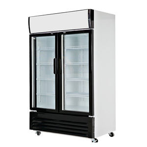 Pièces détachées pour réfrigérateur de présentation avec porte en verre et logo LED pour boissons énergisantes, utilisées en supermarché, pièces de rechange gratuites - Product Image 2