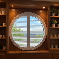 Volets de plantation en PVC vinyle résistant à la moisissure, aspect bois horizontal, faciles à nettoyer, prix usine, pour salle de bain et cuisine