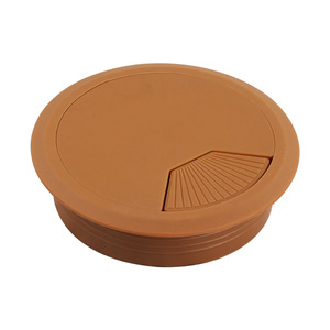 Boîte de gestion de câbles Resonance, boîte de passage de câbles ronde en plastique anti-poussière pour ordinateur de bureau, design moderne et simple - Product Image 1