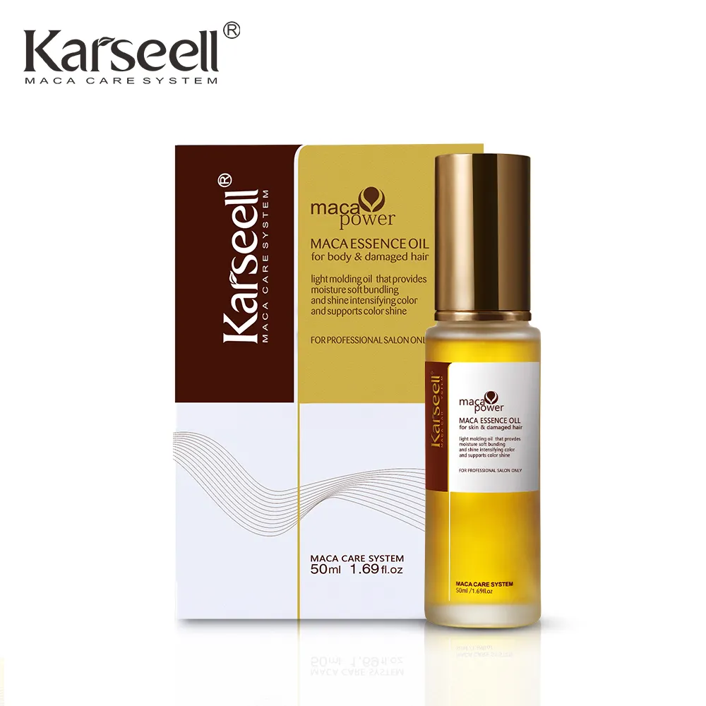Karseel MOQ Basso rendere il vostro marchio biologico naturale di capelli cosmetici idratante olio di argan trattamento