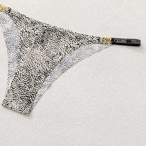 <span class=keywords><strong>Slip</strong></span> G-string in Seta con Stampa Leopardata, Senza Cuciture, Personalizzabile con Logo, Morbido e Sexy, con Catena, per <span class=keywords><strong>Donna</strong></span> - Product Image 3