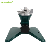 SUNSHINE 360 Gear Drive Giratorio Rociador de césped Sistema de riego de metal de conexión rápida para rociador giratorio de jardín