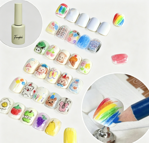 Nail art color lead frosted sealing layer <b>small</b> <b>bottle</b> scrubbing watercolor graffiti color lead sealing layer glue DIY nail - Product Image 3