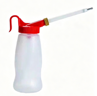 Bouteille d'huile horizontale rouge et blanche de 180 ml avec bec verseur pour machine à coudre, accessoire pour machine à coudre