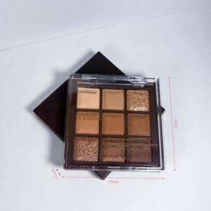 Nouvelle tendance en gros professionnel personnalisé 9 couleurs métallisé chocolat fard à paupières Palette visage utilisation brun couleur ton <span class=keywords><strong>maquillage</strong></span> des yeux - Product Image 6