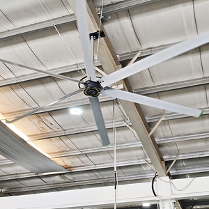 औद्योगिक एचवील छत पंखे 10-13 फीट 6 ब्लेड pmmsm मोटर कम शोर उच्च दक्षता, गोदाम और वाणिज्यिक उपयोग के लिए - Product Image 5