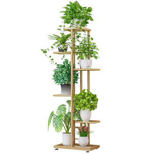Solno Home Balcony Multi Layer Iron Flower <b>Pot</b> Rack White 7 Tier Indoor Outdoor Living Room <b>Plant</b> Stand - Product Image 5