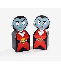 Boîtes cadeaux en papier pour fête d'Halloween, boîte d'emballage de bonbons en forme de monstre à grosse tête pour Halloween - Product Image 4