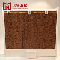 Coussin de refroidissement par évaporation avec rideau humide, température réglable, cadre en alliage d'aluminium pour élevage avicole