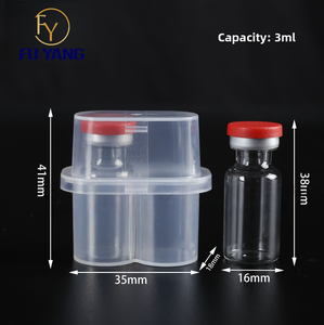 Scatole Personalizzate per Fiale in <span class=keywords><strong>Plastica</strong></span> Trasparente da 3ml 5ml 7ml 10ml 10cc, Custodia da Viaggio per Bottiglie di Cilindri, Porta Fiale in Materiali Riciclati - Product Image 4