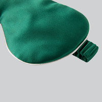 Oreiller pour les yeux lesté en soie satinée pour la thérapie par la chaleur humide-Masque de sommeil parfumé à la lavande au micro-ondes avec housse lavable