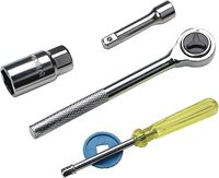 Lot de 40 outils de réparation automobile : jeu de douilles métriques et SAE avec clé à cliquet, dans un coffret moulé sous pression – Fournisseur direct d'usine