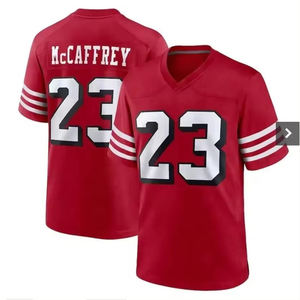 2025 nuevo San Francisco 23 Christian McCaffrey venta al por mayor Original de alta calidad rojo cosido VP Limited juegos de fútbol Jersey - Product Image 5