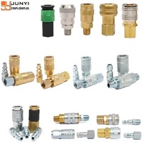 Conectores Neumáticos de Alta Calidad Estándar Alemán Personalizados de Fábrica, BSP Hembra/Macho, Conectores Rápidos/Enchufes de Latón/Acero Inoxidable