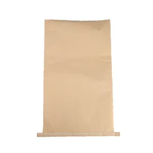 25kg 50kg kraft paper laminated pp woven bags waterproof 3 layer Kraft paper plastic composite bag for industrial fertilizers