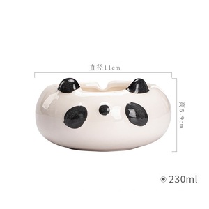 MSH asbak rokok keramik bulat gaya kartun, untuk Hotel dan kantor - Product Image 4