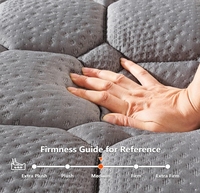 Magnifique matelas à ressorts Bonnel double, roulé et compressé, avec surmatelas en mousse standard, idéal pour chambre ou hôpital