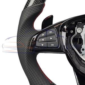Volant sport modifié en fibre de carbone Red Label pour Mercedes Benz C GLC E S CLS <span class=keywords><strong>AMG</strong></span> ZC-205-P-1234 - Product Image 3