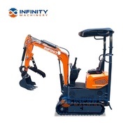 Vente en gros de mini-excavatrices remorquables de 1 tonne, les plus petites machines de terrassement