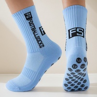Fait sur mesure populaire de haute qualité Compression Grip Chaussettes athlétiques anti-dérapant Football Chaussettes hommes enfants Fs Sports Soccer Chaussettes